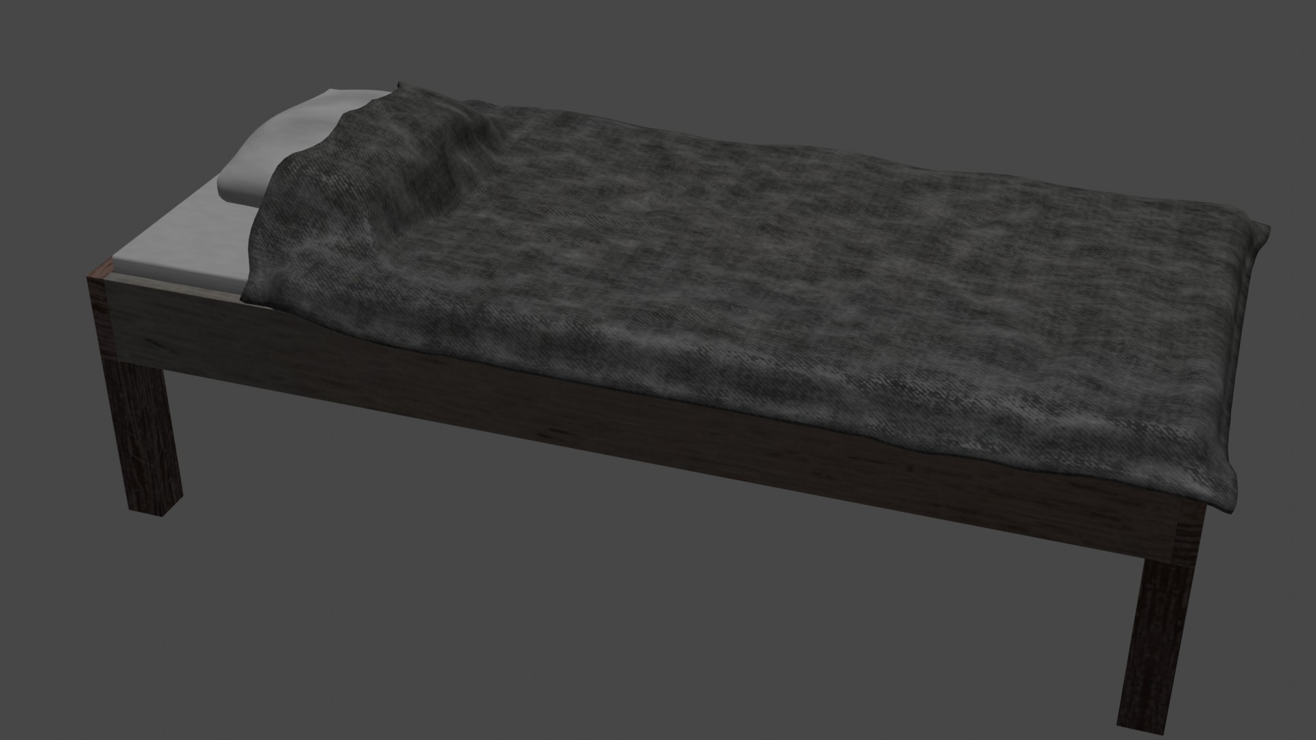 Wooden bed preview image 2